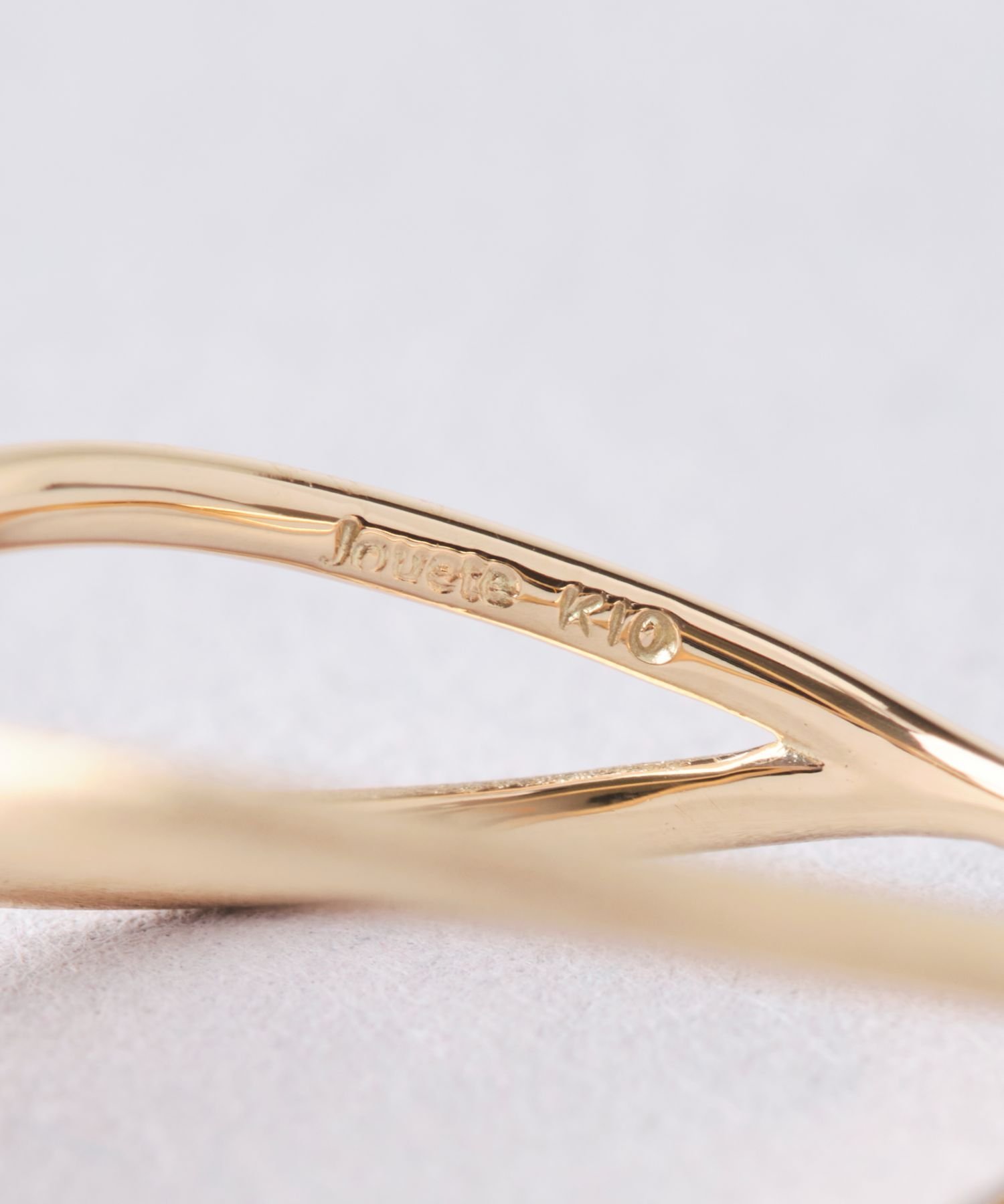 Jouete｜K10YG レイヤー クロス リング | Rakuten Fashion(楽天