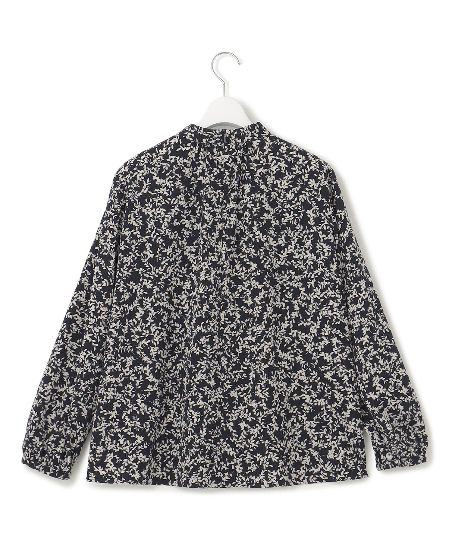 23区｜【洗える】シャドーリーフ プリント ブラウス | Rakuten Fashion