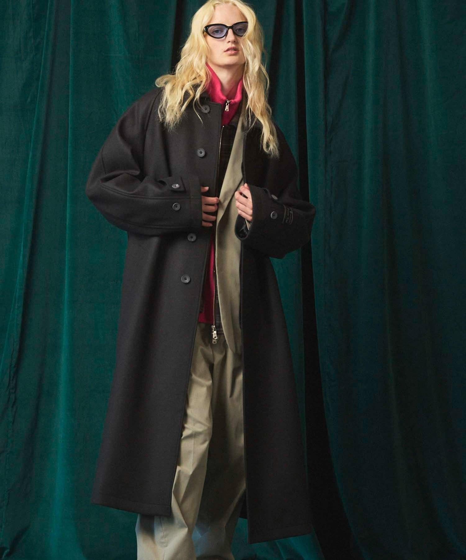 MAISON SPECIAL｜Super140s Prime-Over Melton Balmachan Coat