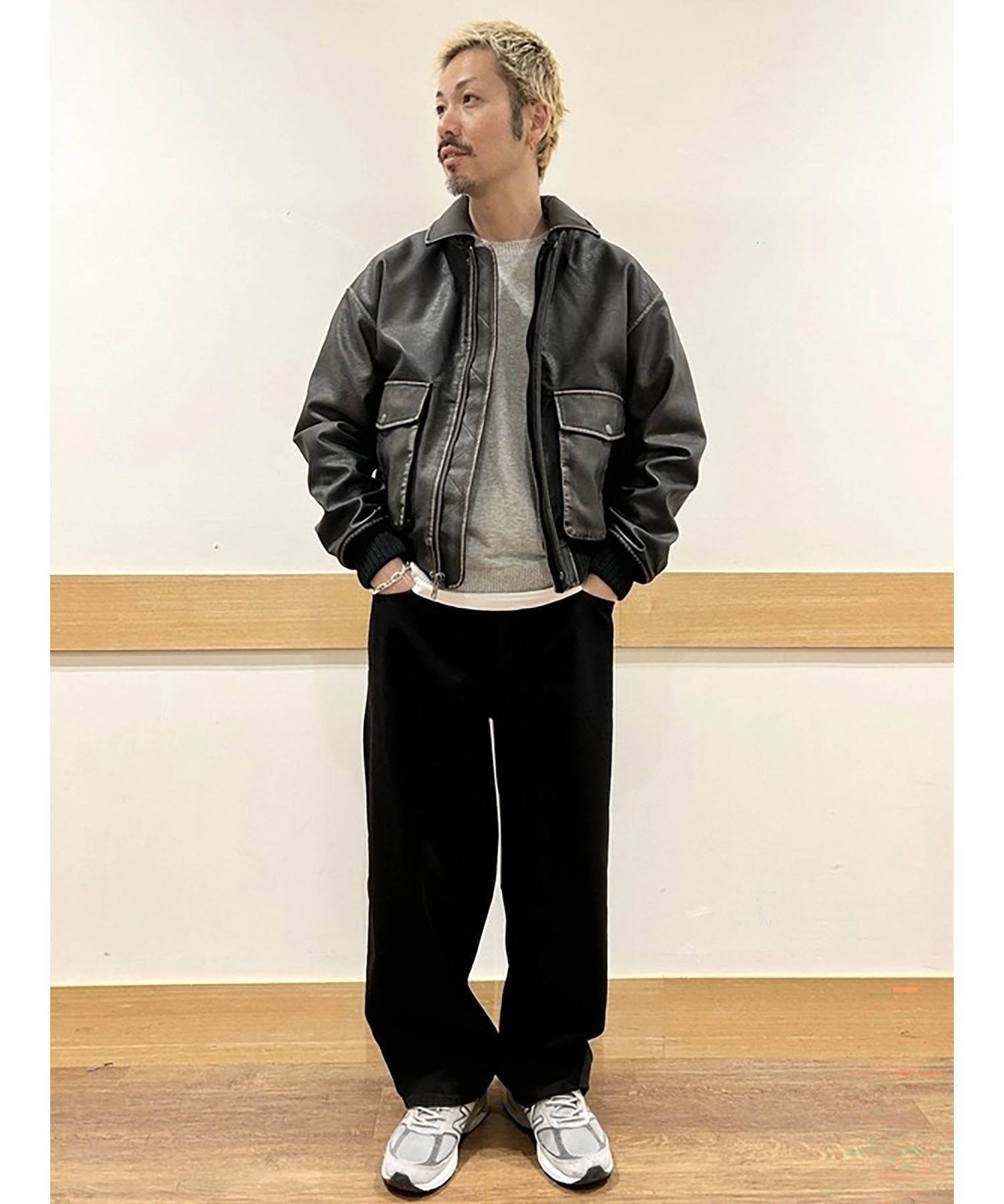 GAP｜(U)リサイクル ヴィーガンレザー ボンバージャケット | Rakuten