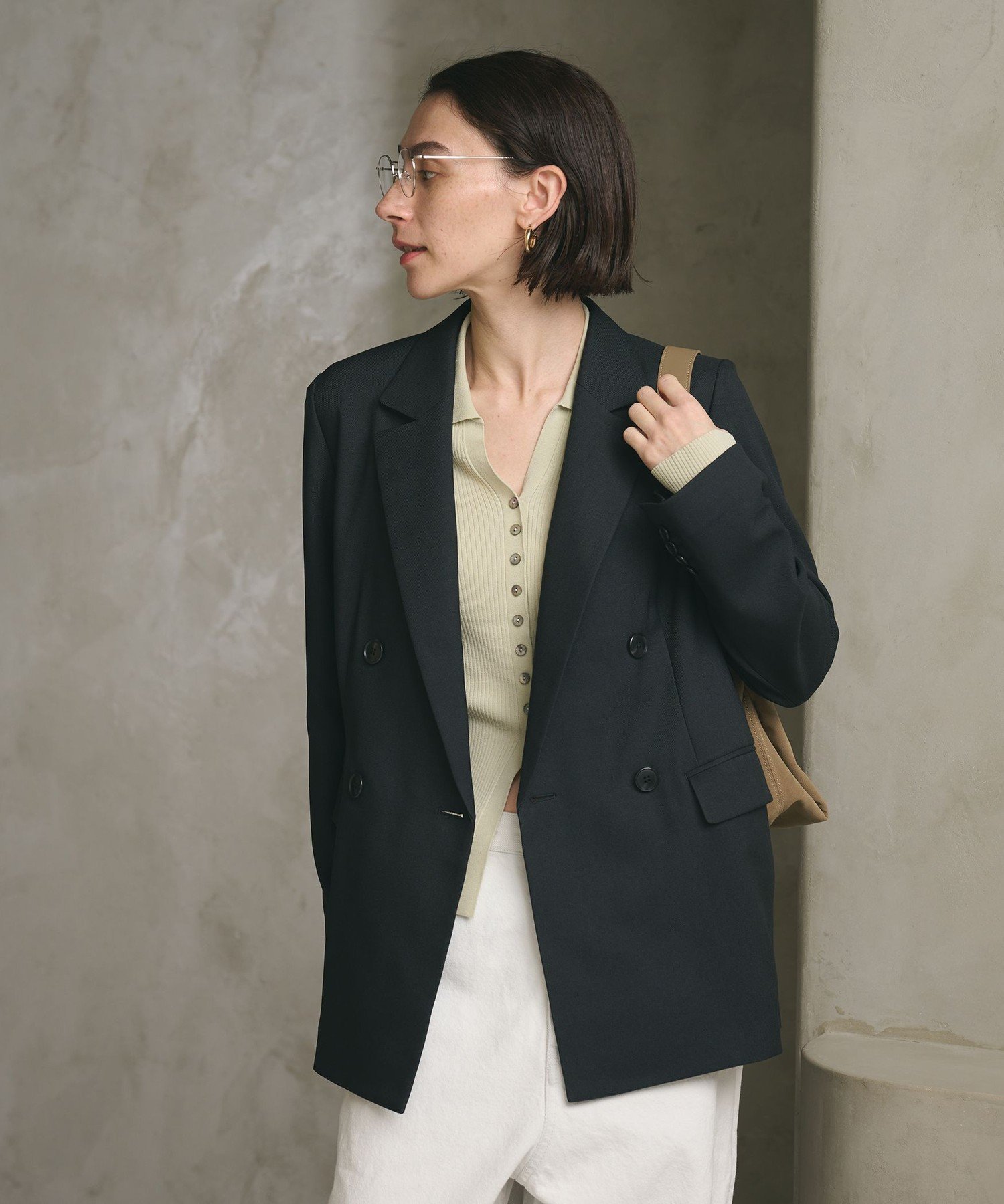 BEAUTY&YOUTH UNITED ARROWS｜リネンライク ダブルジャケット