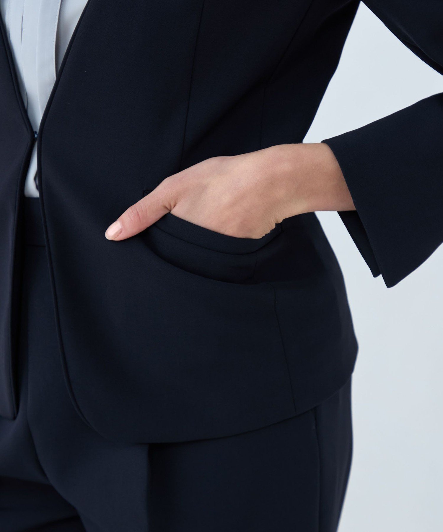 TOMORROWLAND｜ドライダブルクロス ノーカラージャケット | Rakuten