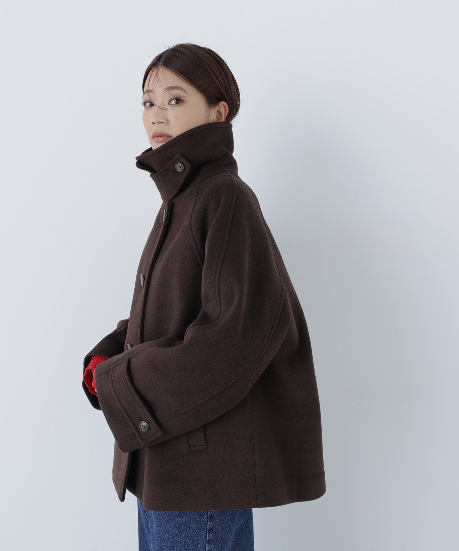 NATURAL BEAUTY BASIC｜ステンカラーハーフコート | Rakuten Fashion