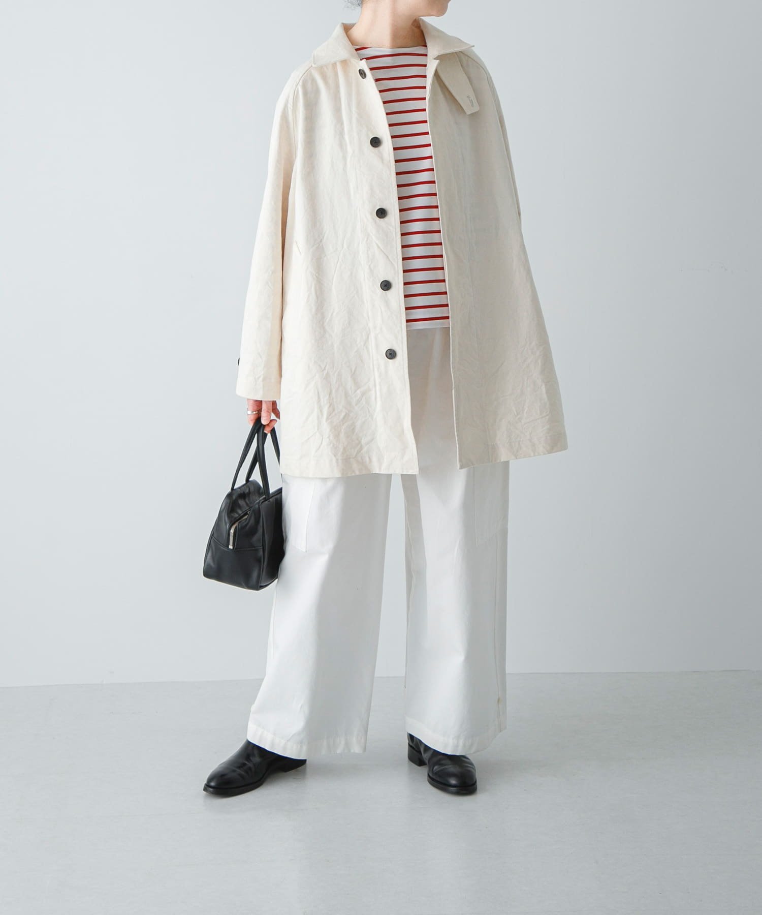 かぐれ｜コットンバックタックショートコート | Rakuten Fashion(楽天