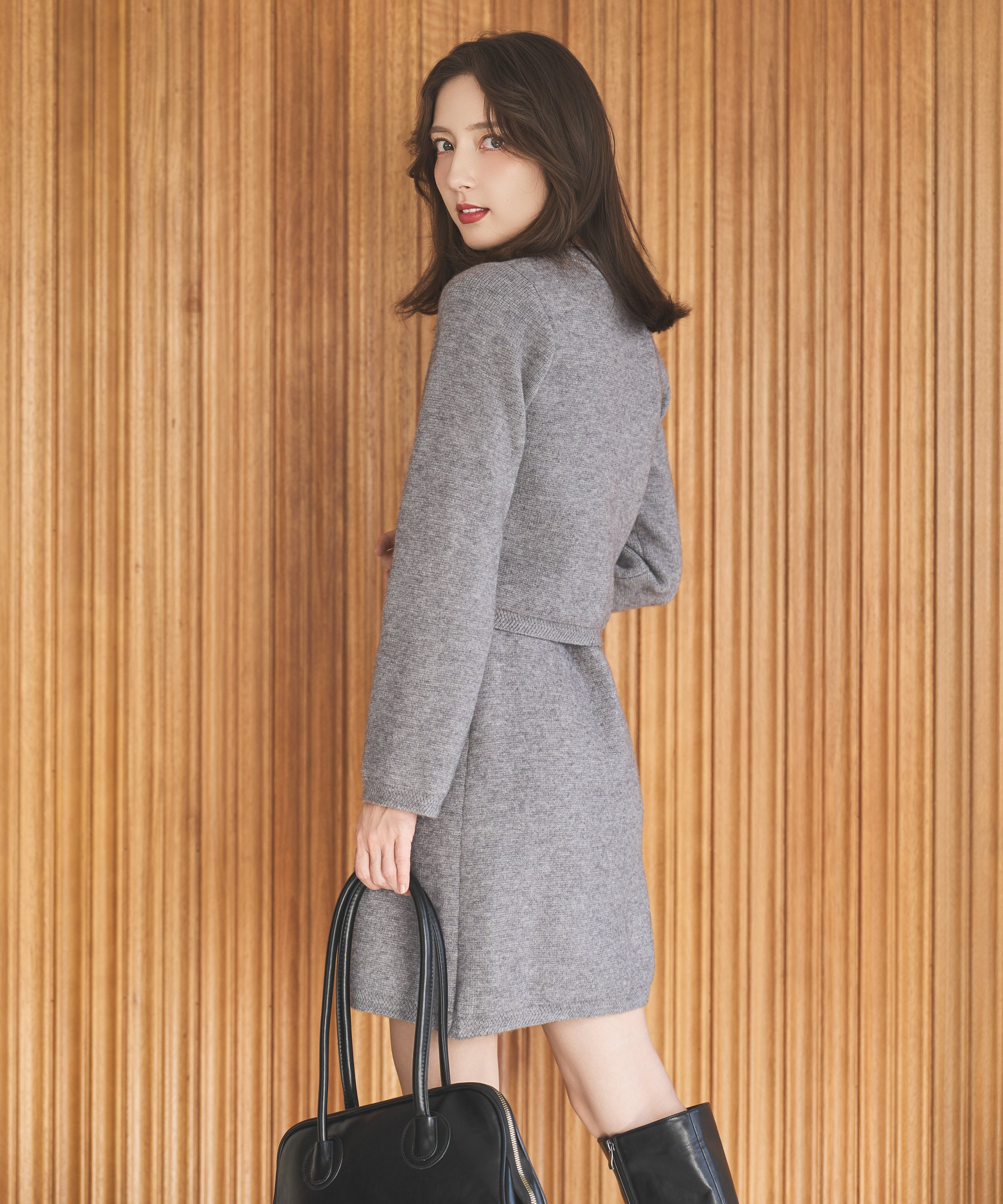 SWINGLE｜金ボタン付ニットセットアップ | Rakuten Fashion(楽天