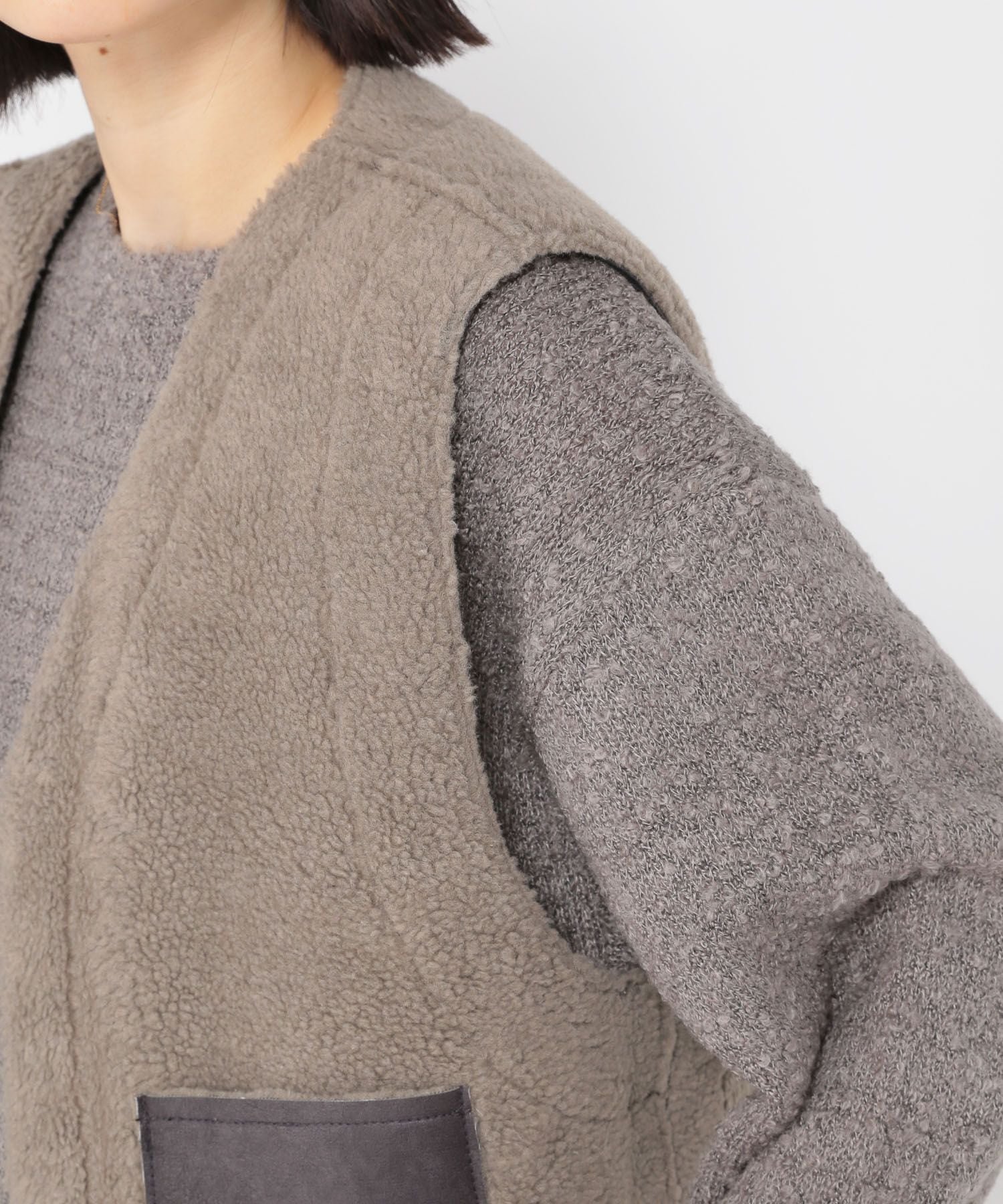 studio CLIP｜リバーシブルショートベスト | Rakuten Fashion(楽天