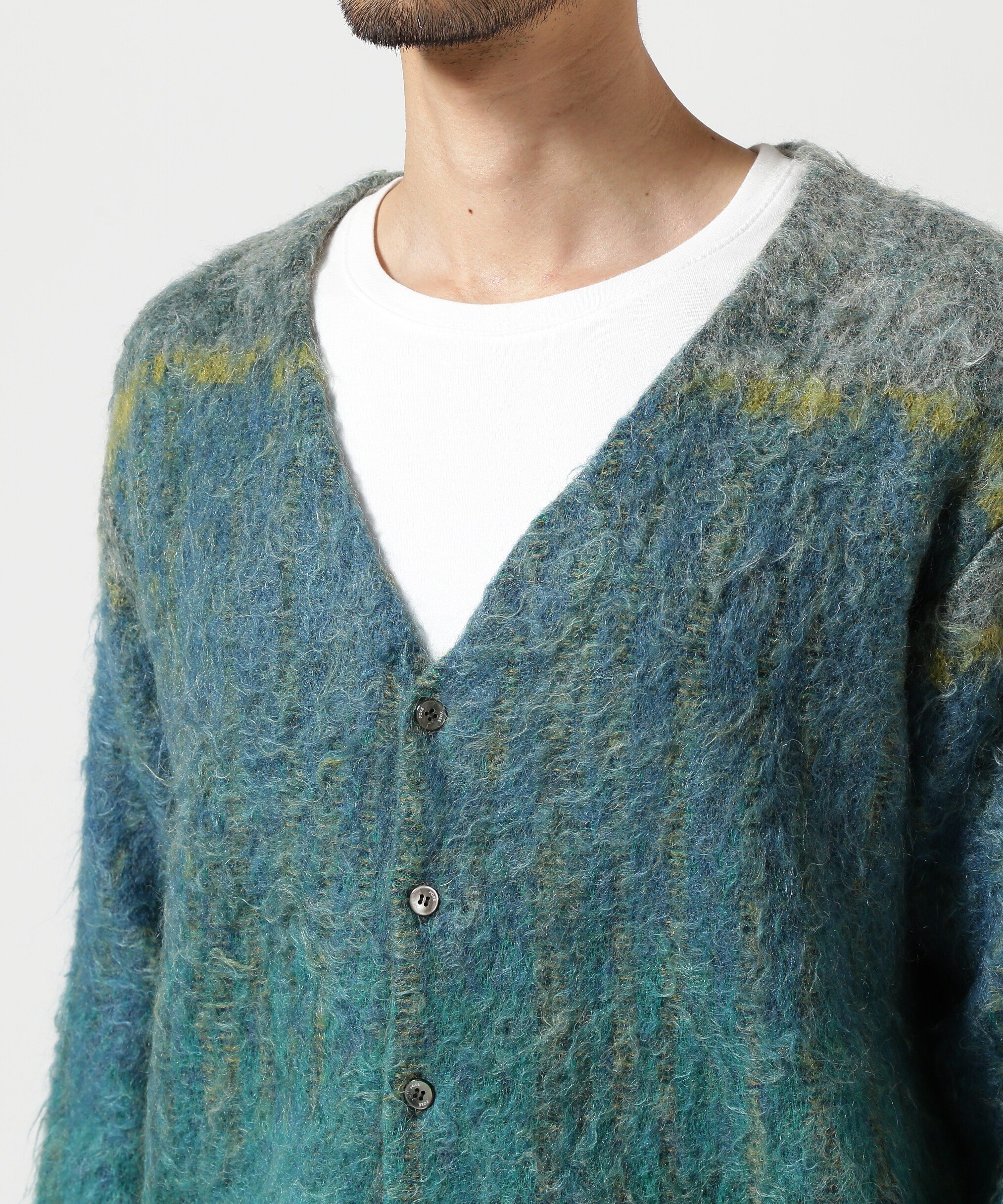GARDEN TOKYO｜YOKE/ヨーク/KID MOHAIR WOOL BRUSHED TREE JAQUARD
