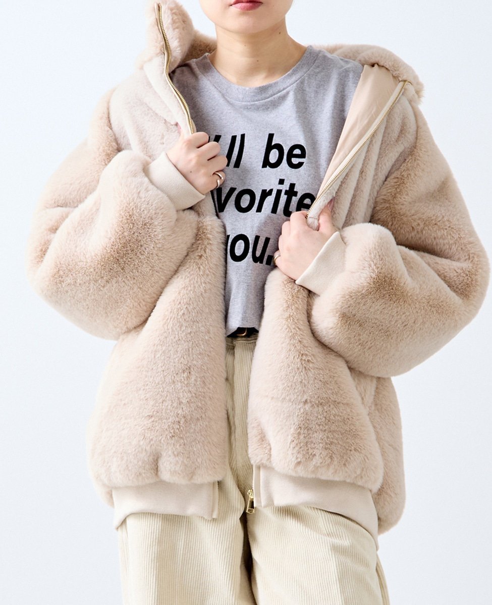 SOFFITTO｜【A_/エース】ジップアップファーブルゾン | Rakuten