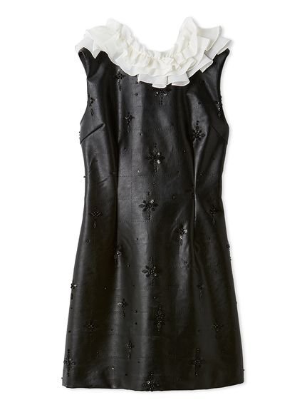 LILY BROWN｜[L.B CANDY STOCK]フリルカラー付き2wayミニワンピース