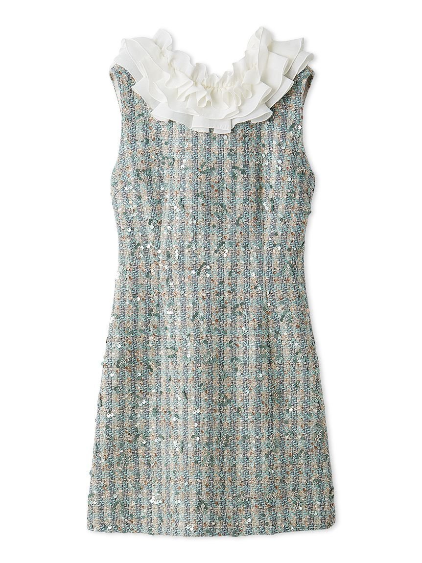 LILY BROWN｜[L.B CANDY STOCK]フリルカラー付き2wayミニワンピース