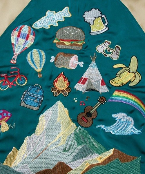 go slow caravan｜エステルサテンリバーシブルスーベニアJKT (MENS