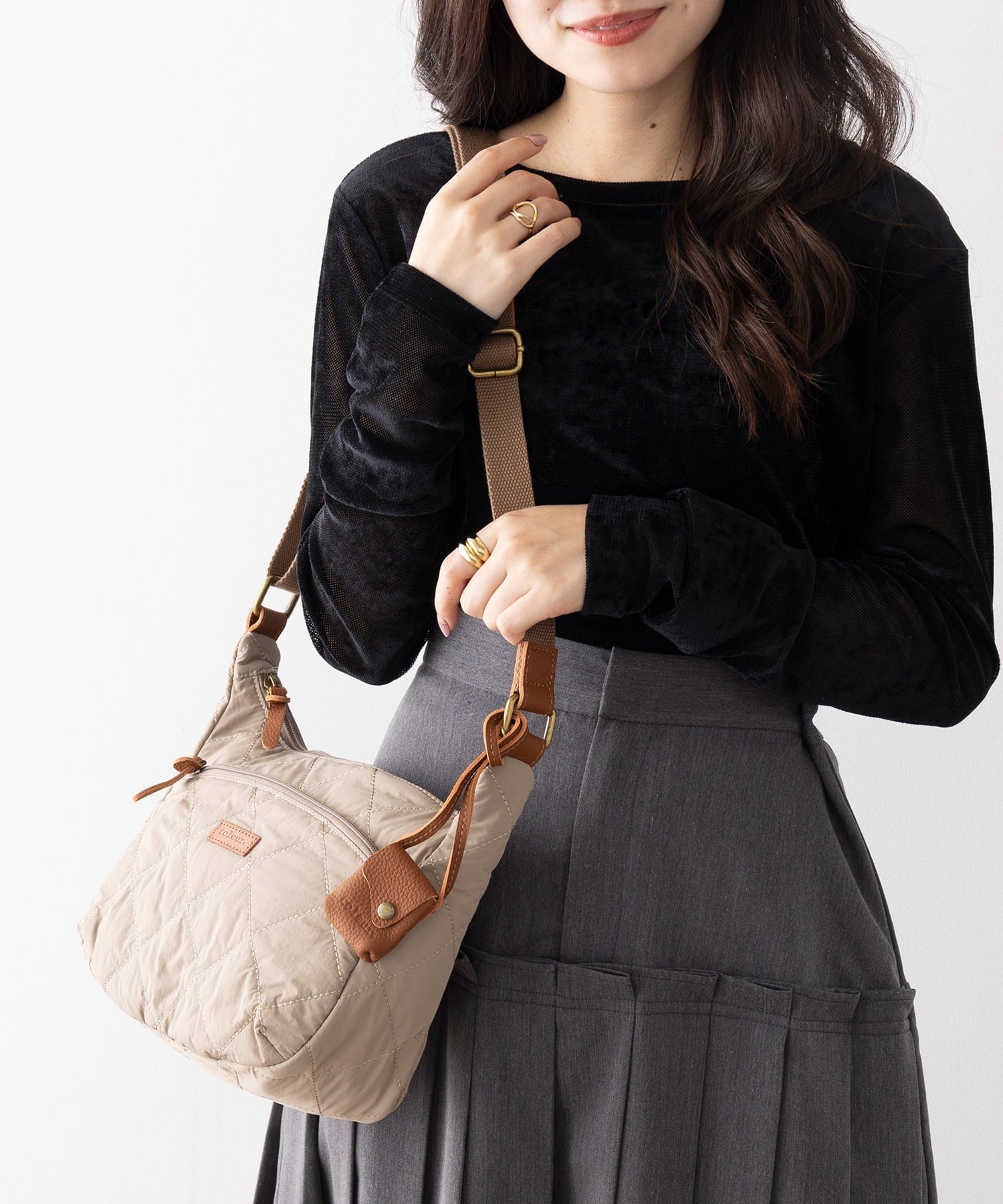 SETUP7｜toleur/ナイロンキルティングショルダーバッグ 11987