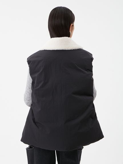 Mila Owen｜ボア衿リサイクルダウンベスト | Rakuten Fashion(楽天