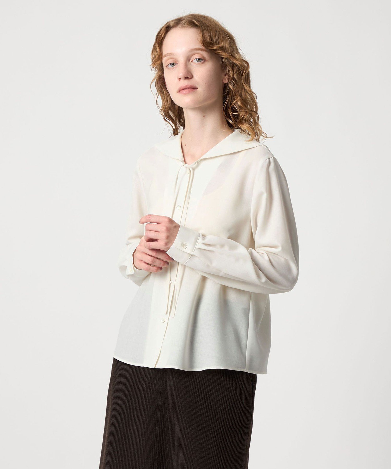 2025 スティーブンアラン　定価2万　ツイルセーラーカラーブラウス. 2025 スティーブンアラン 定価2万 ツイルセーラーカラーブラウス