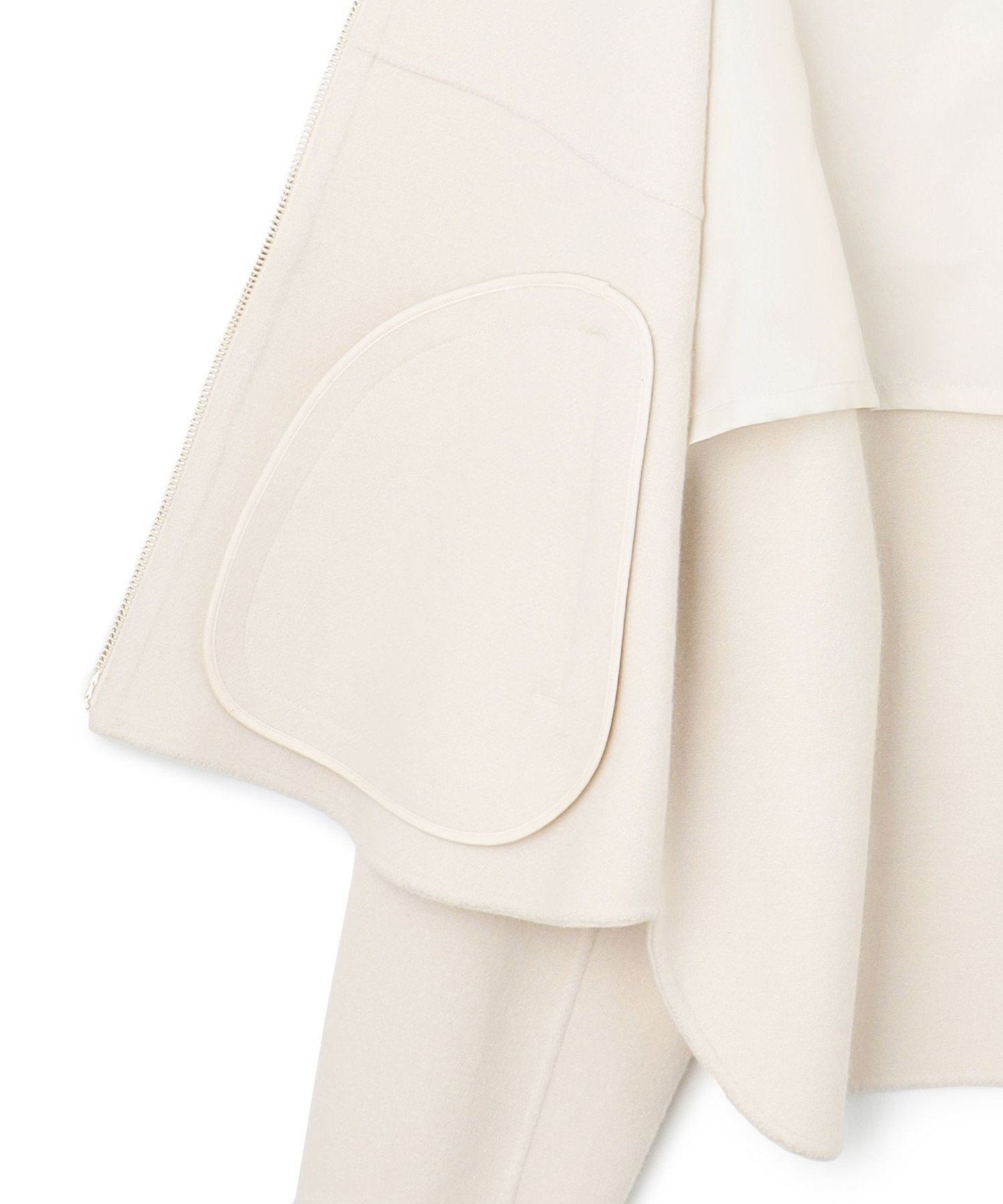 23区｜ウールライトリバー ノーカラー ショートコート | Rakuten