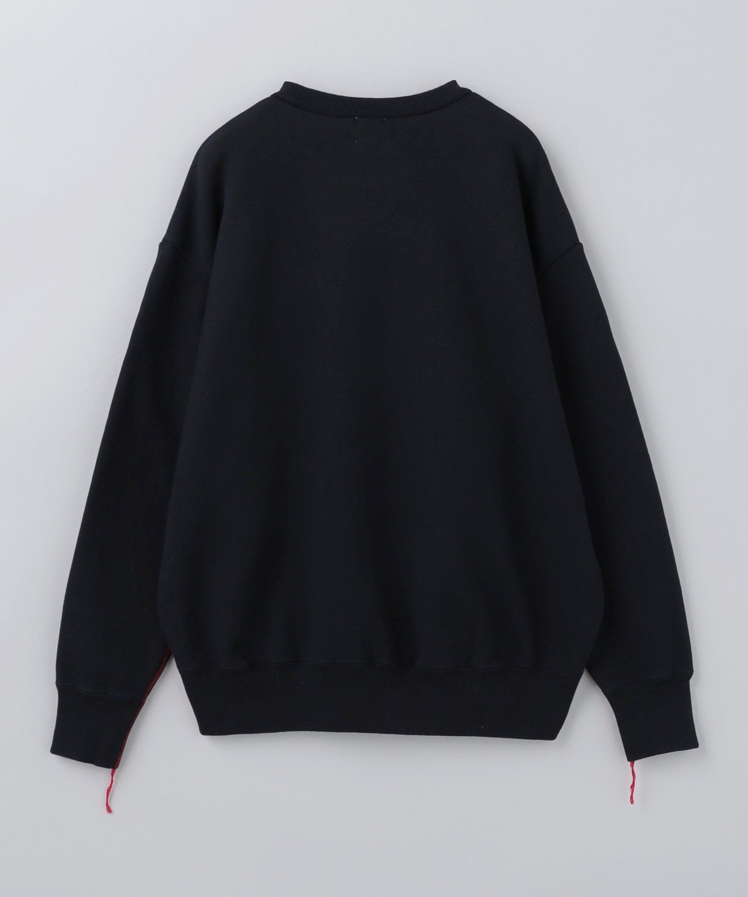 本日SALE！6 ROKUコットンウラケカラーステッチクルーネックプルオーバー 6(ROKU)＞コットンウラケ カラーステッチ クルーネック プルオーバー 25SS