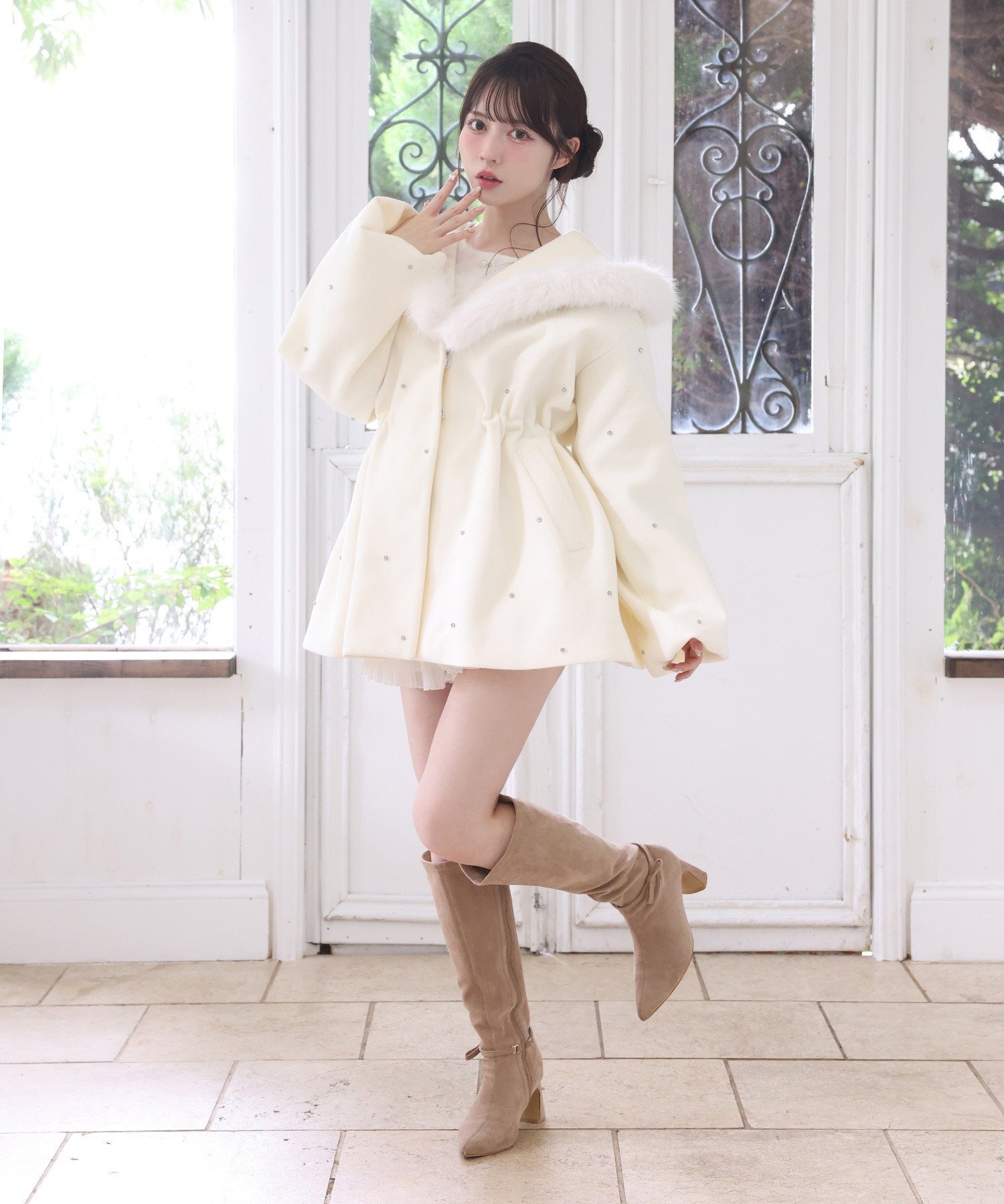 one after another NICE CLAUP｜フードフェイクファービジューミドル