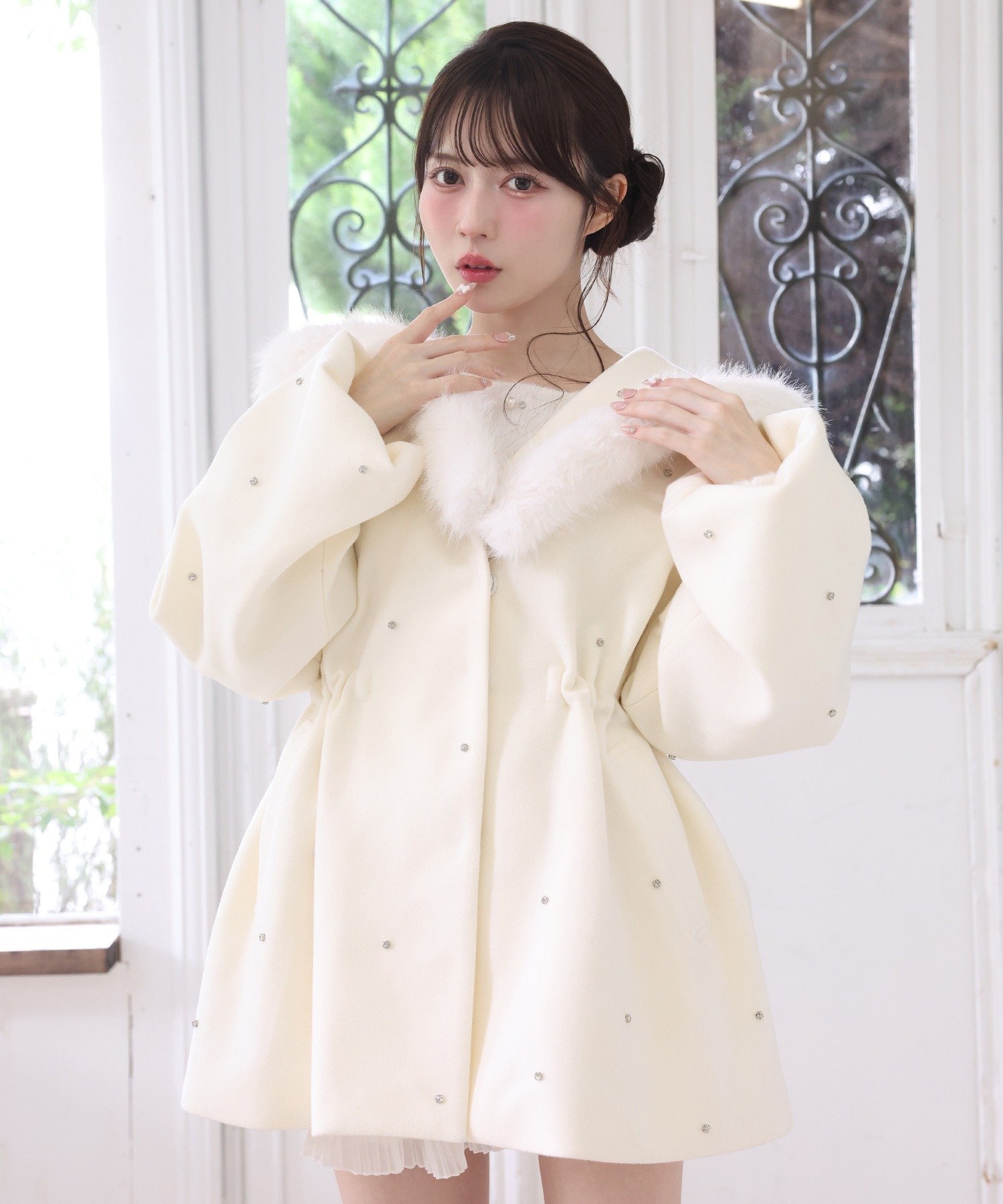 one after another NICE CLAUP｜フードフェイクファービジューミドル