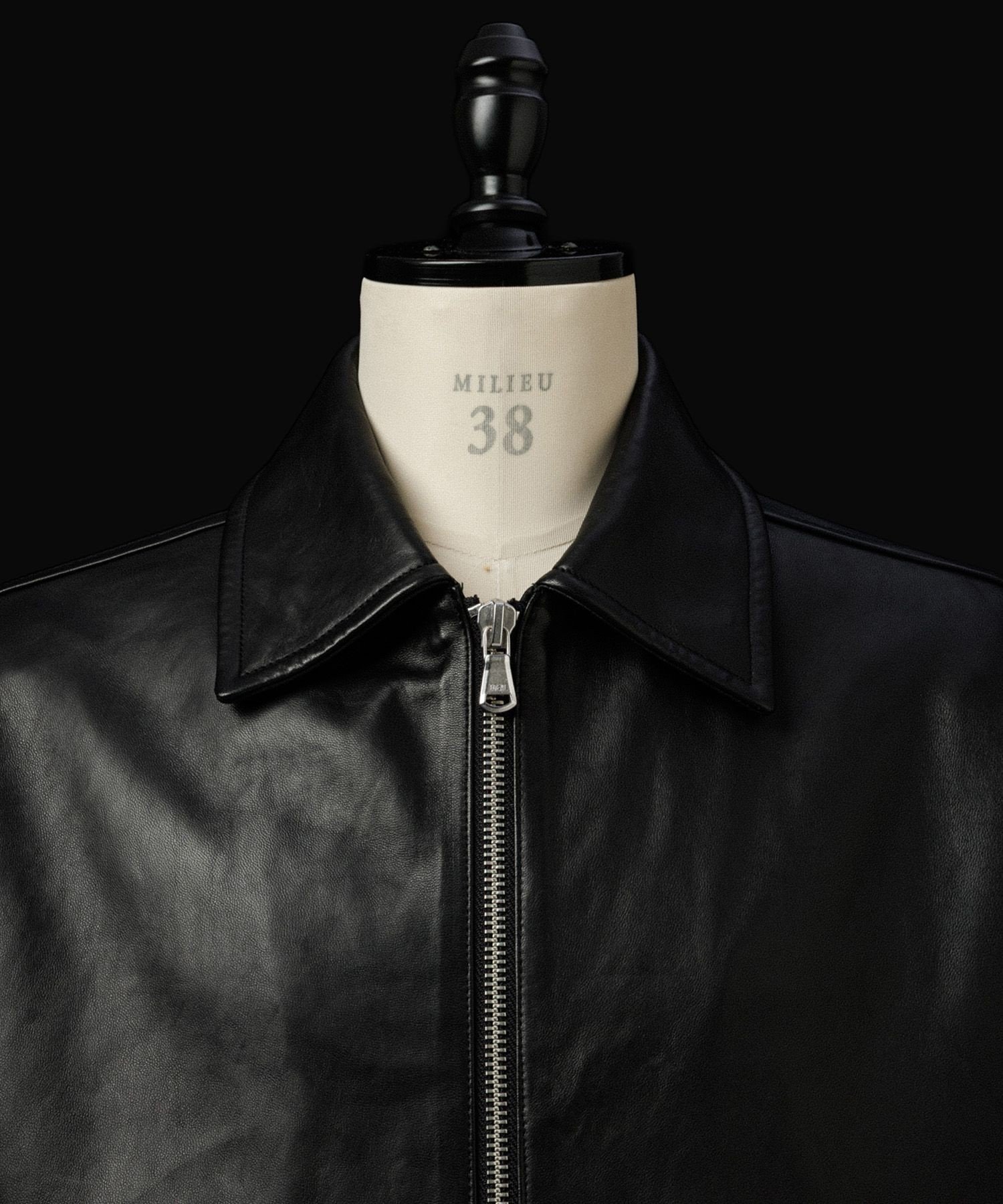 ADAM ET ROPE'｜ラムレザー ジップアップ ブルゾン | Rakuten Fashion