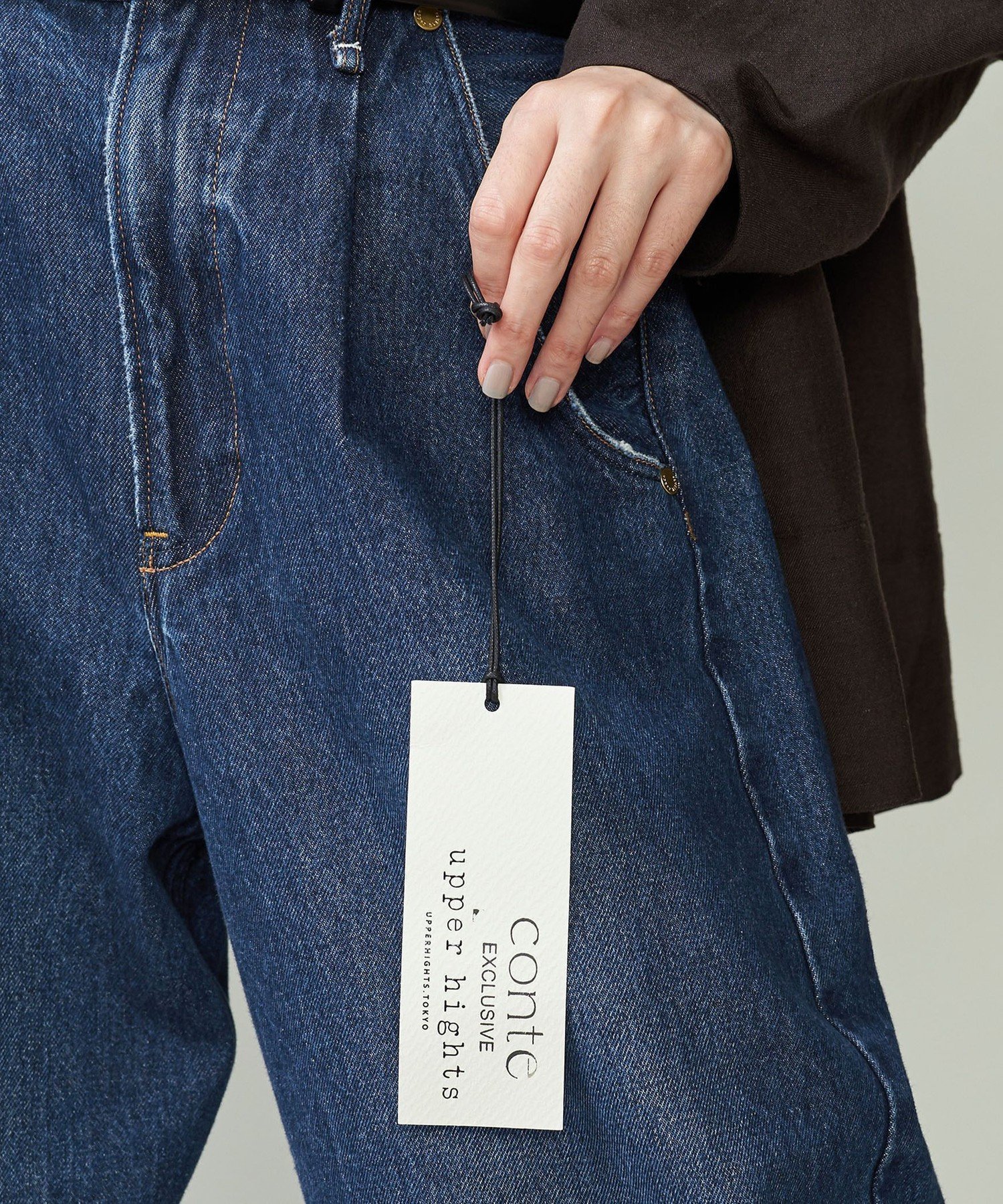 CONTE【別注】＜upper hights ＞タックデニムパンツ upperhights（アッパーハイツ） ジーンズ デニム デニムパンツ 「別注