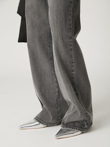 FRAY I.D｜【00サイズ】リボンモチーフストレートワイドデニム