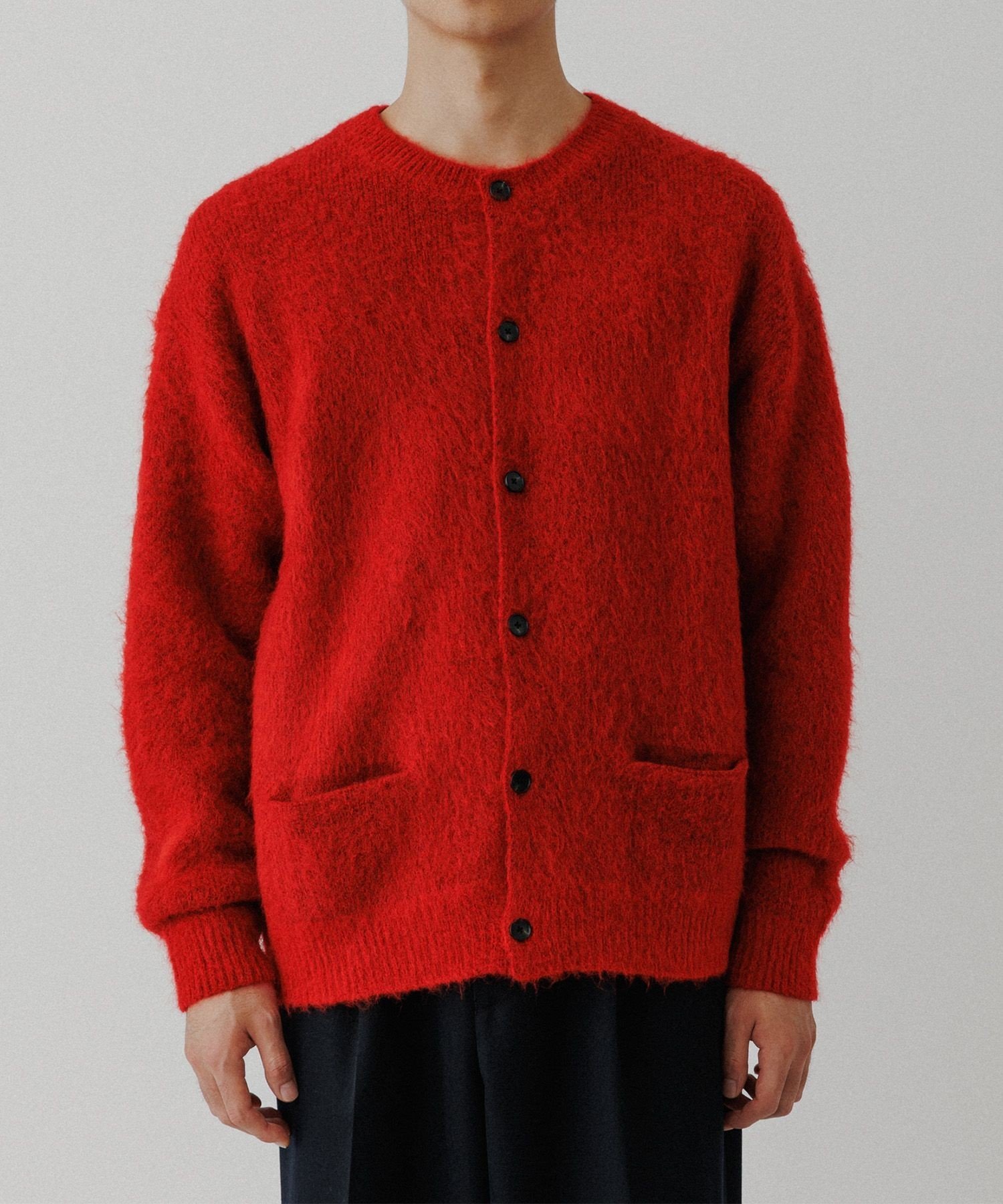 ADAM ET ROPE'｜モヘアミックス オーバーサイズ クルーネック