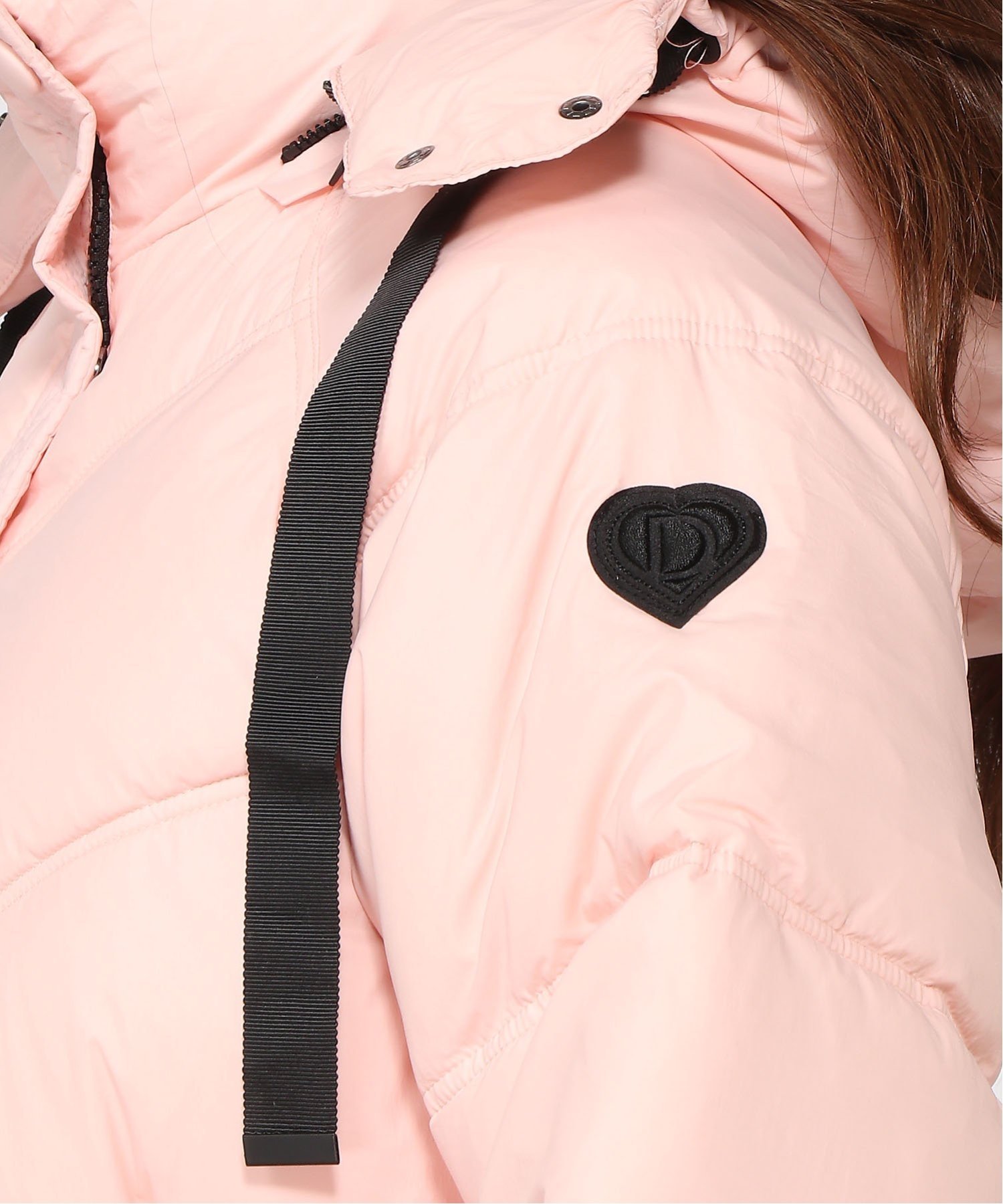 Desigual｜ベルト付き ロング丈 中綿コート ライトピンク | Rakuten