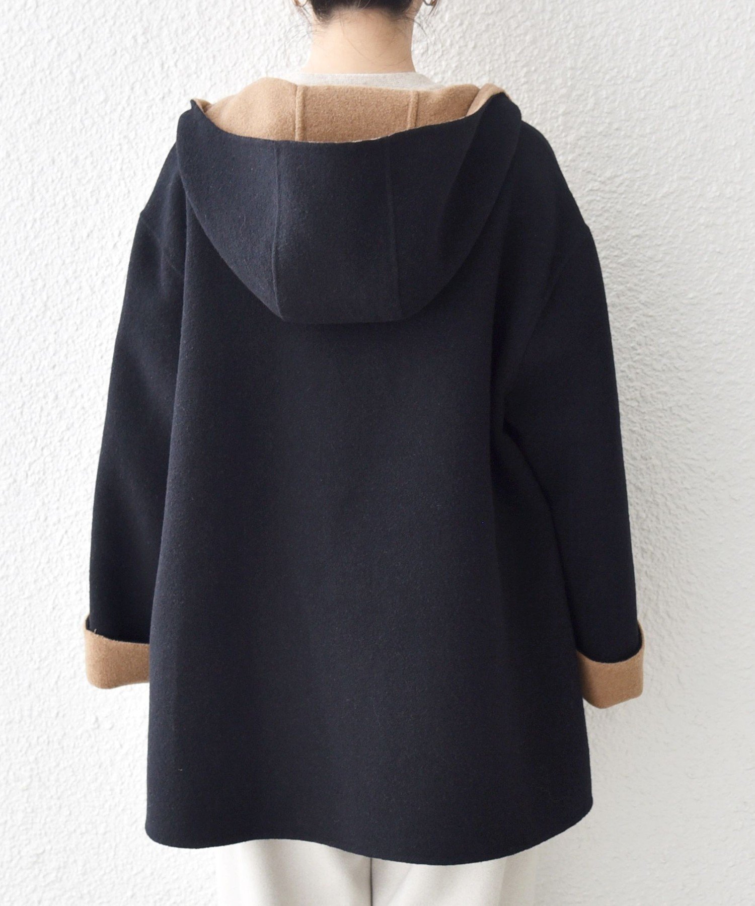 SHIPS｜SHIPS any: リバー フーデッド Aライン ミドル コート