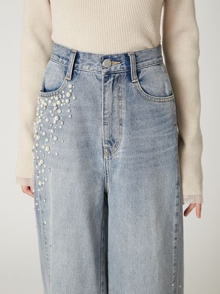 FRAY I.D｜ハイウエストビジューデニム | Rakuten Fashion(楽天