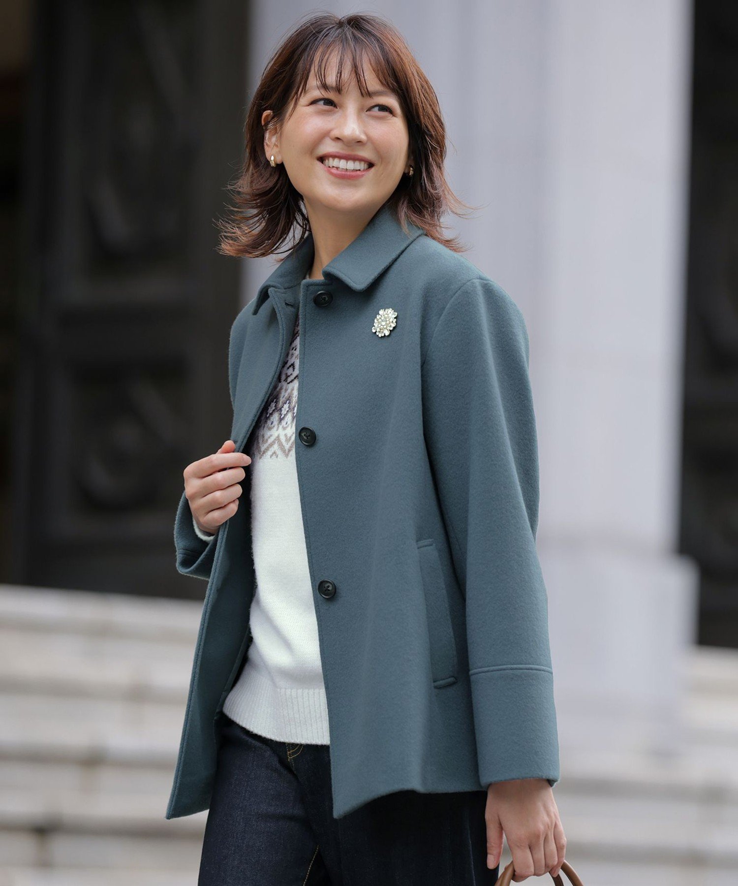 J.PRESS｜ショートビーバー ショート丈 ステンカラー コート | Rakuten