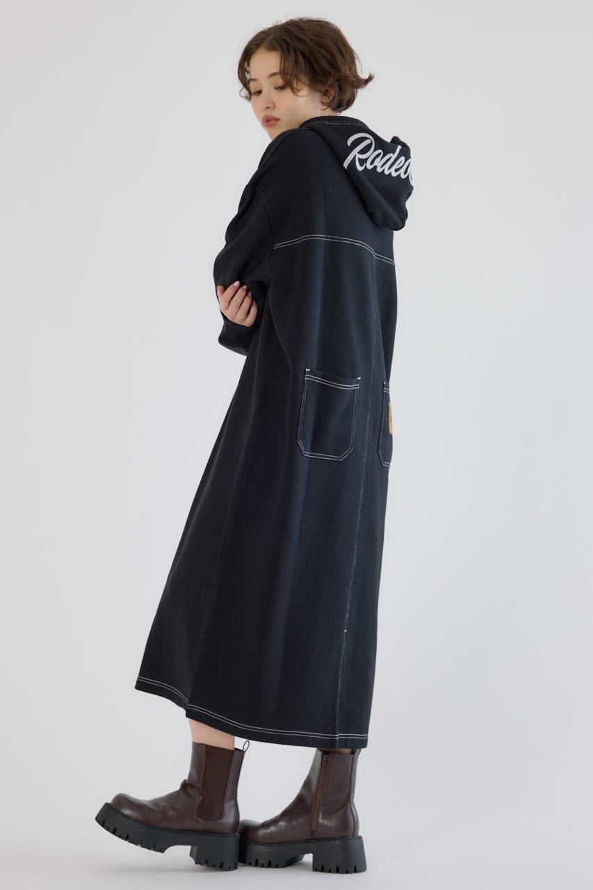 RODEO CROWNS WIDE BOWL｜RCSカラーステッチパーカーワンピース