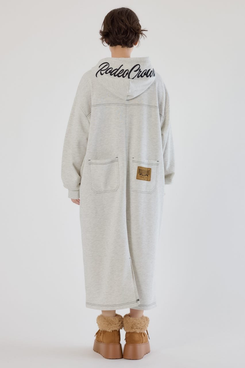 RODEO CROWNS WIDE BOWL｜RCSカラーステッチパーカーワンピース