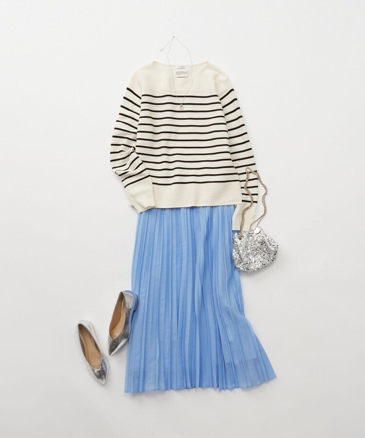 OPAQUE.CLIP｜ストレッチダブルポケットタイトスカート【洗濯機洗い可