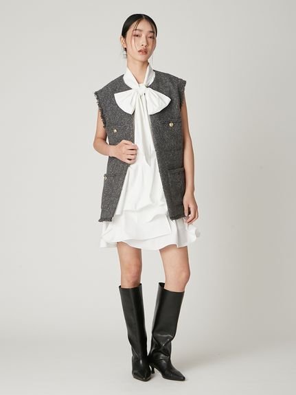 FRAY I.D｜リボンタイコンビニットチュニック | Rakuten Fashion(楽天