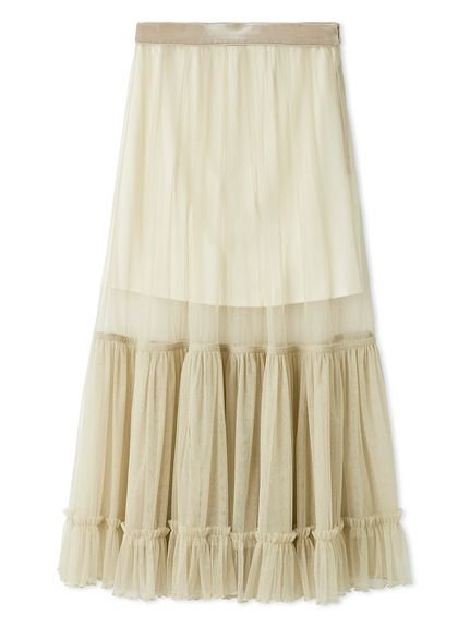 FRAY I.D｜プリーツヘムチュールスカート | Rakuten Fashion(楽天