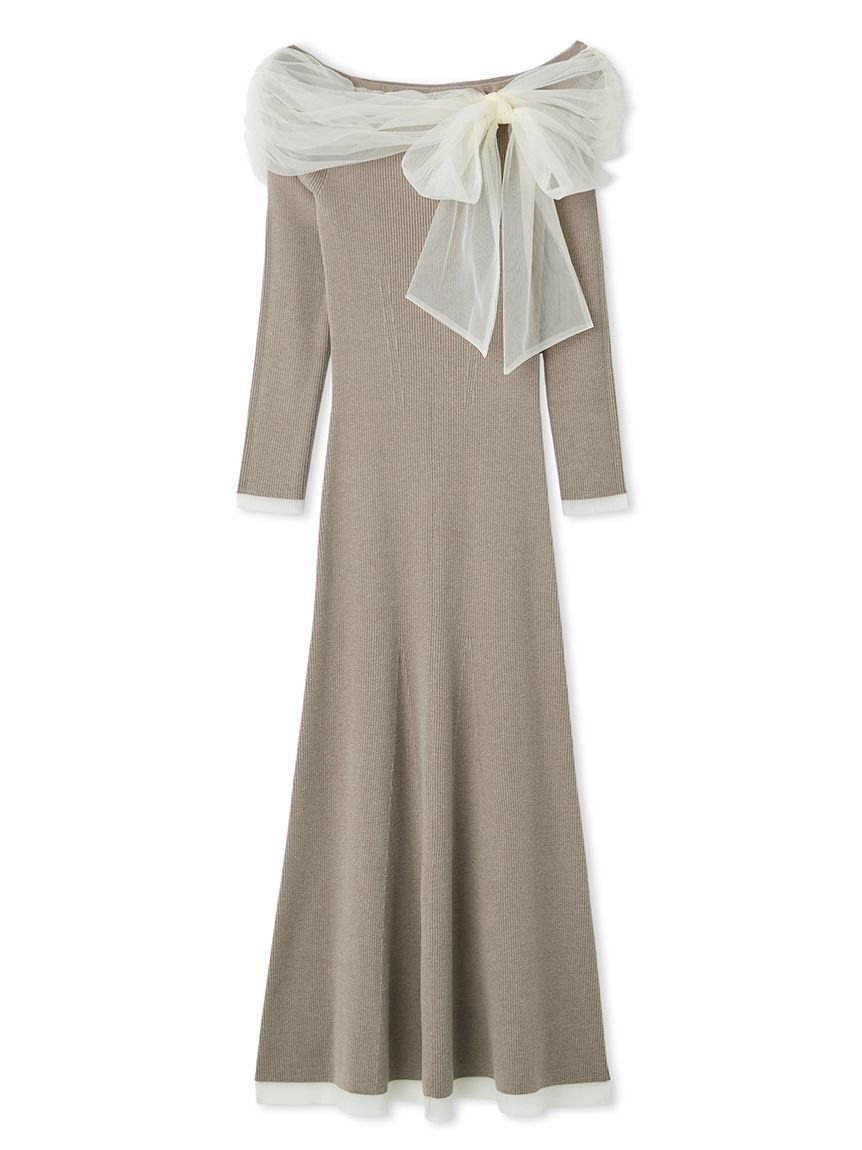 FRAY I.D｜3wayリボンオフショルニットワンピース | Rakuten Fashion