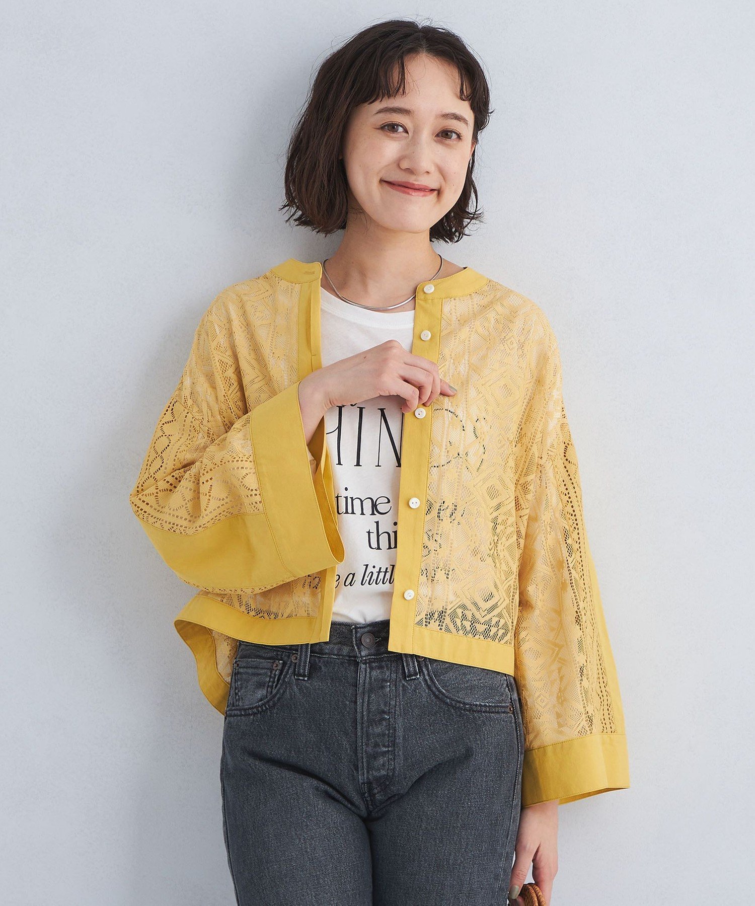 UNITED ARROWS LTD. OUTLET｜ジオメトリック レース ブラウス