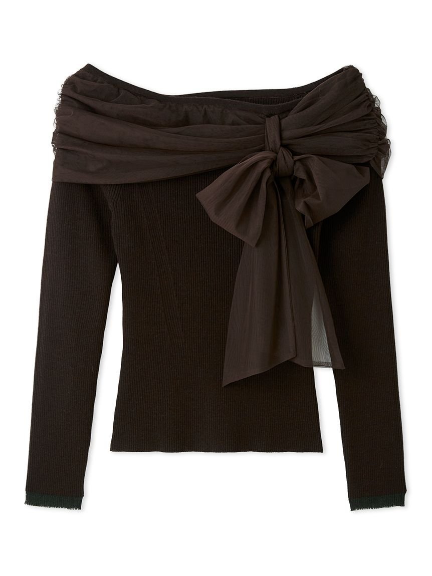 FRAY I.D｜3wayリボンオフショルニットプルオーバー | Rakuten Fashion