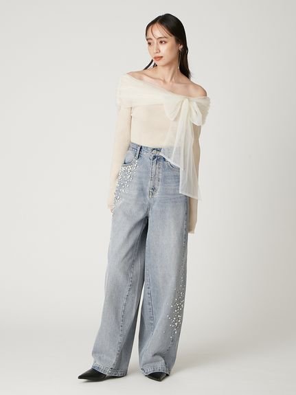 FRAY I.D｜3wayリボンオフショルニットプルオーバー | Rakuten Fashion