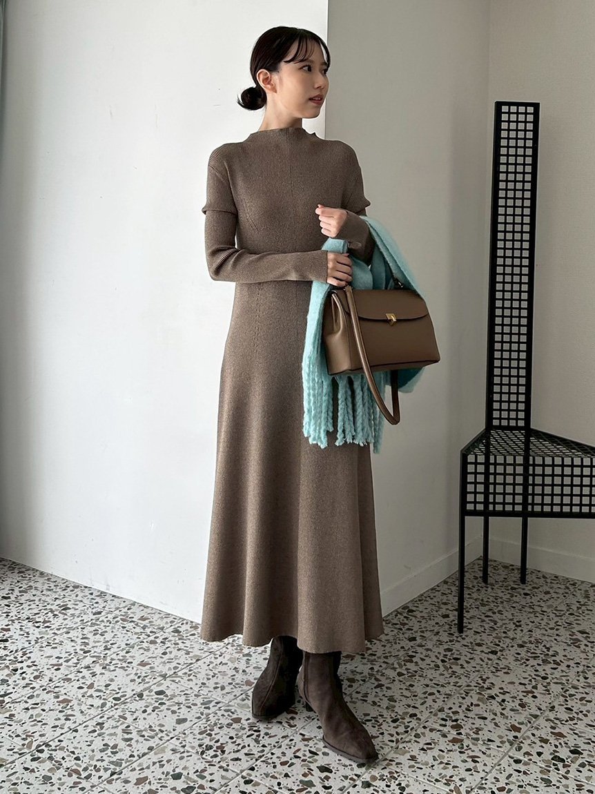 Mila Owen｜マルチWAYオフショルダーリブニットワンピース | Rakuten