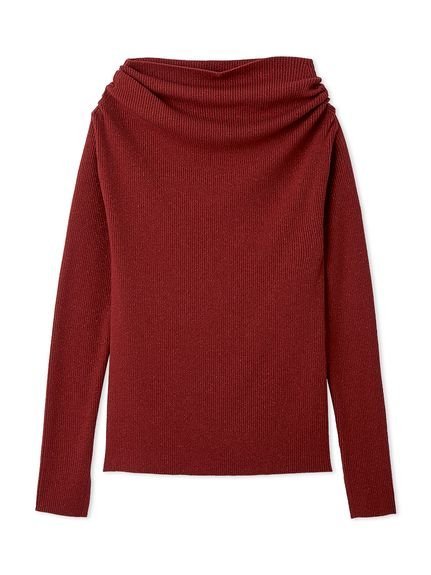 Mila Owen｜オフショルラメニット | Rakuten Fashion(楽天ファッション