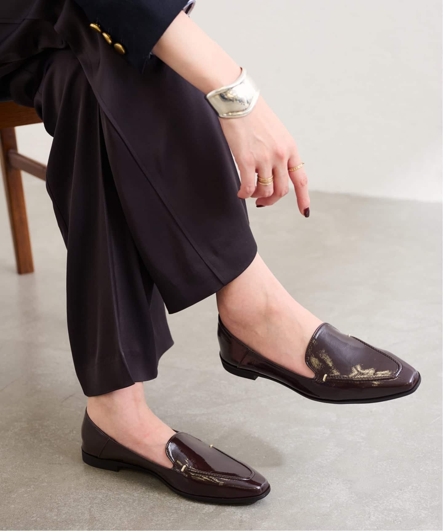 LE TALON｜《追加》スクエアステッチソフトローファー | Rakuten