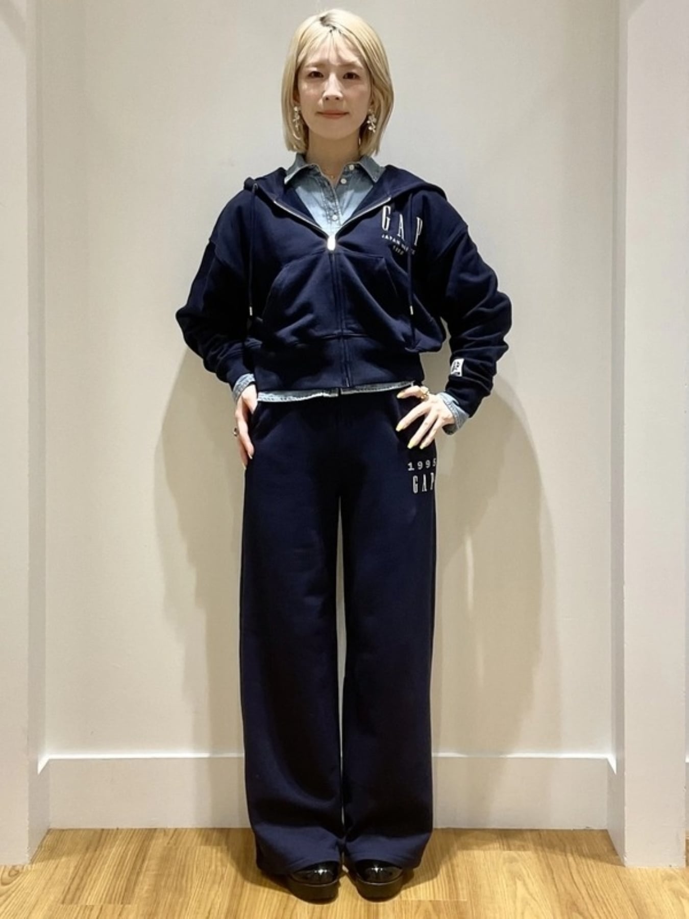 GAP｜(W)30th アニバーサリー ヘビーウェイト フレンチテリー GAPロゴ