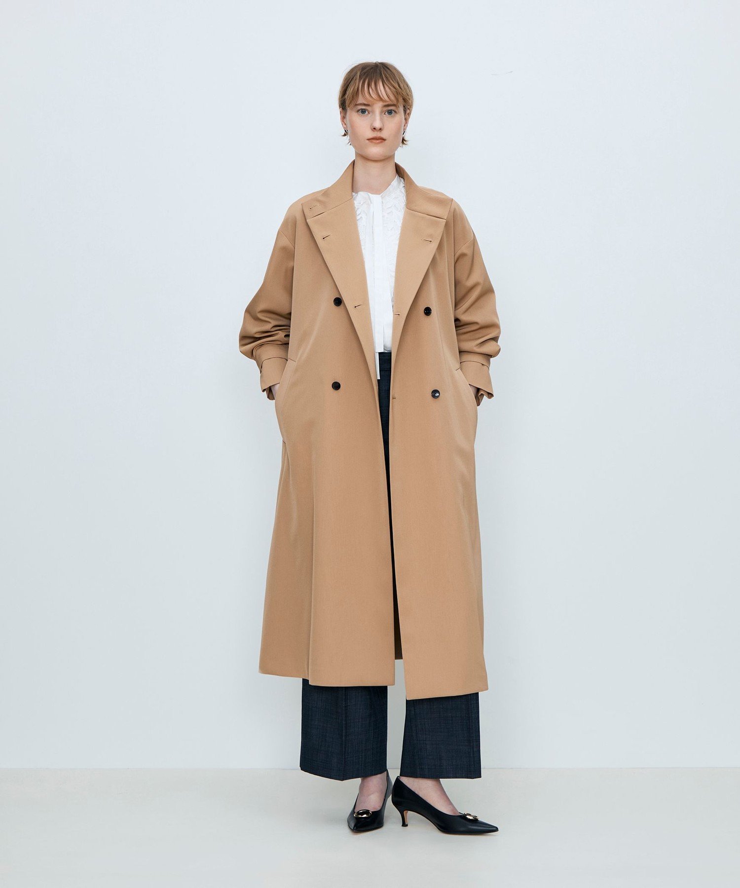 TOMORROWLAND｜カバートクロス スタンドカラーコート | Rakuten