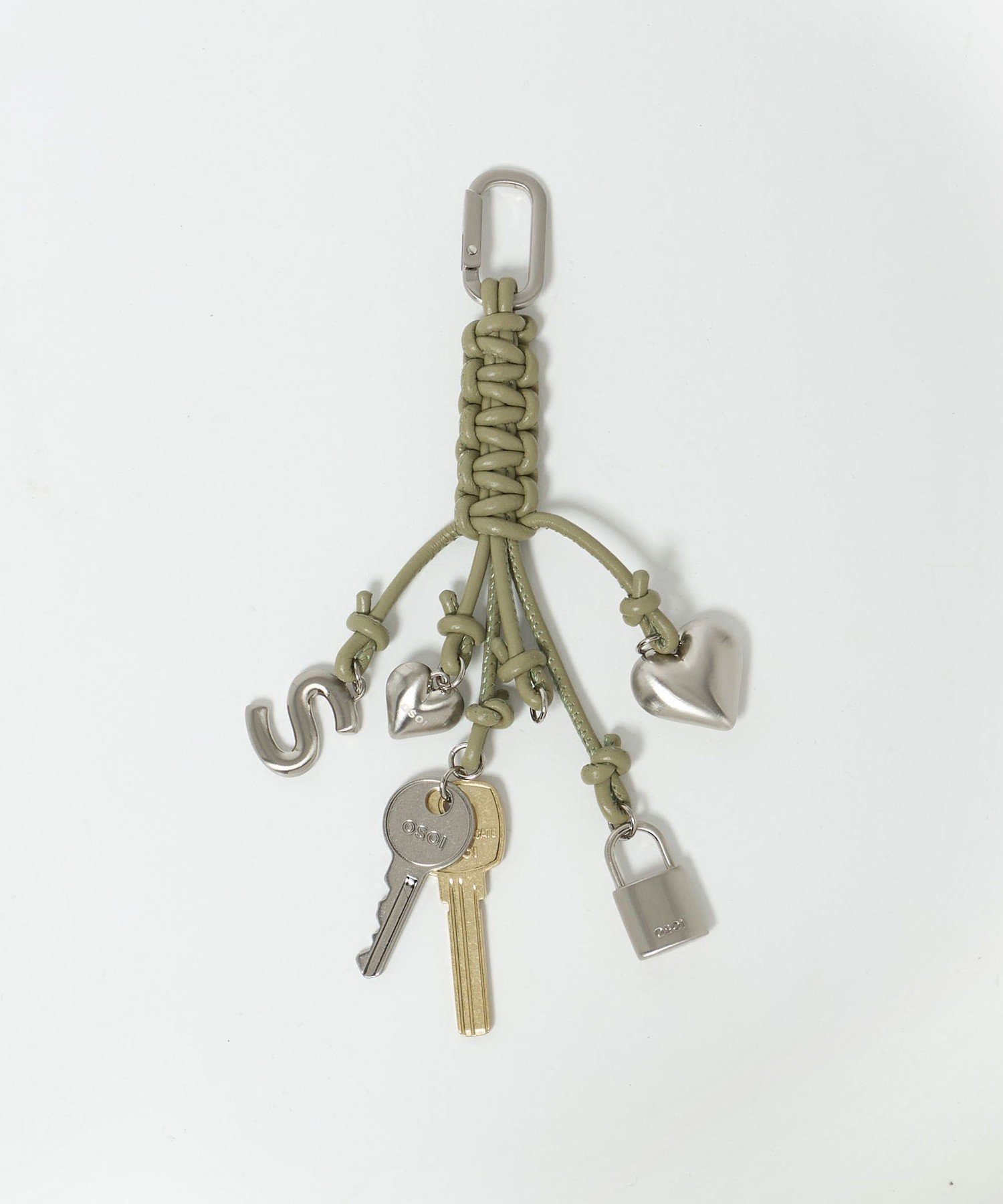 【新品】OSOI ロープキーリング ブラック UNITED ARROWS 別注品 別注】＜OSOI＞ロープ キーリング