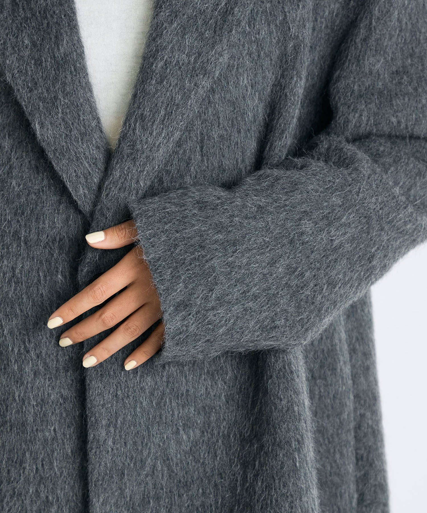 TOMORROWLAND｜アルパカシャギー チェスターコート | Rakuten Fashion