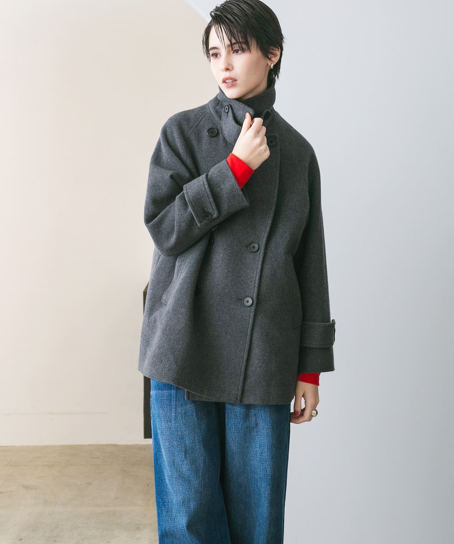 URBAN RESEARCH｜スーパー100メルトンPコート | Rakuten Fashion(楽天