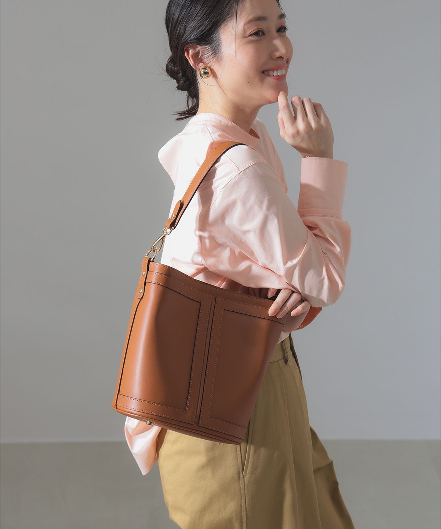 Demi-Luxe BEAMS｜GIANNI NOTARO / NEW フレーム バケット バッグ