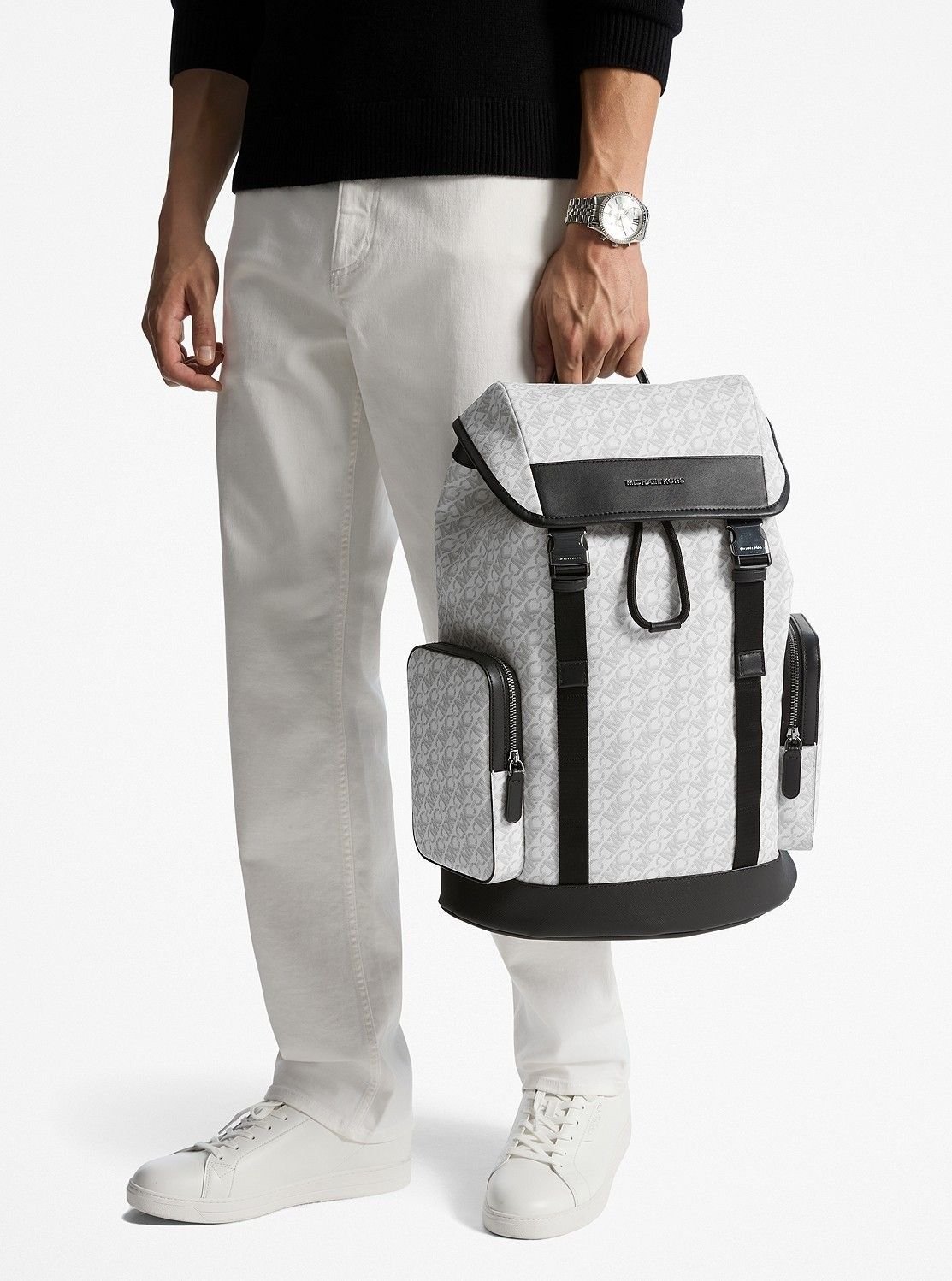 MICHAEL KORS｜HUDSON エンパイア シグネチャーロゴ バックパック