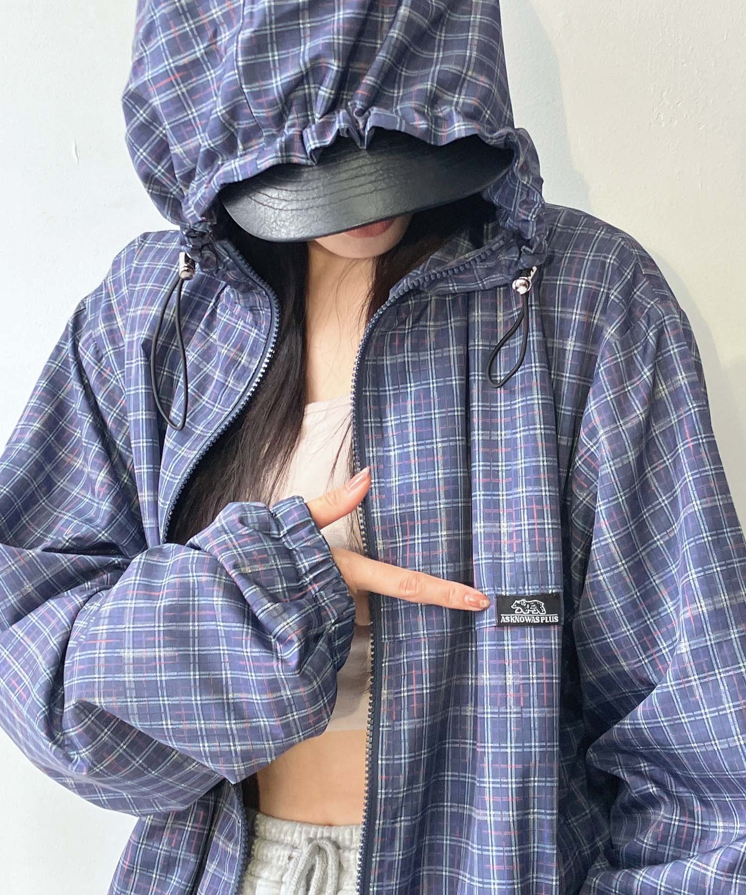 AS KNOW AS plus｜♪アソートデザイン チェック柄マウンテンパーカー